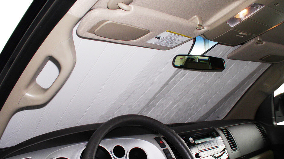 Silver Sunshade Coupe or Convertible Heatshield Windshield for Ford Mustang