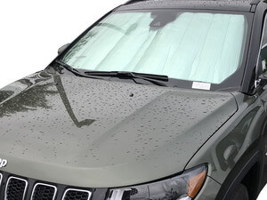 Heatshield Windshield Sun Shade for 2017-2026 Jeep Compass (exterior view)