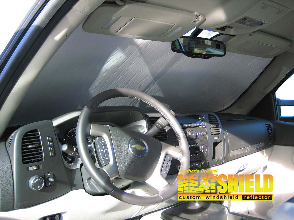 Custom Made Windshield Sun Shade For Chevy Silverado Crew Cab (2007-2013) - Front Visor