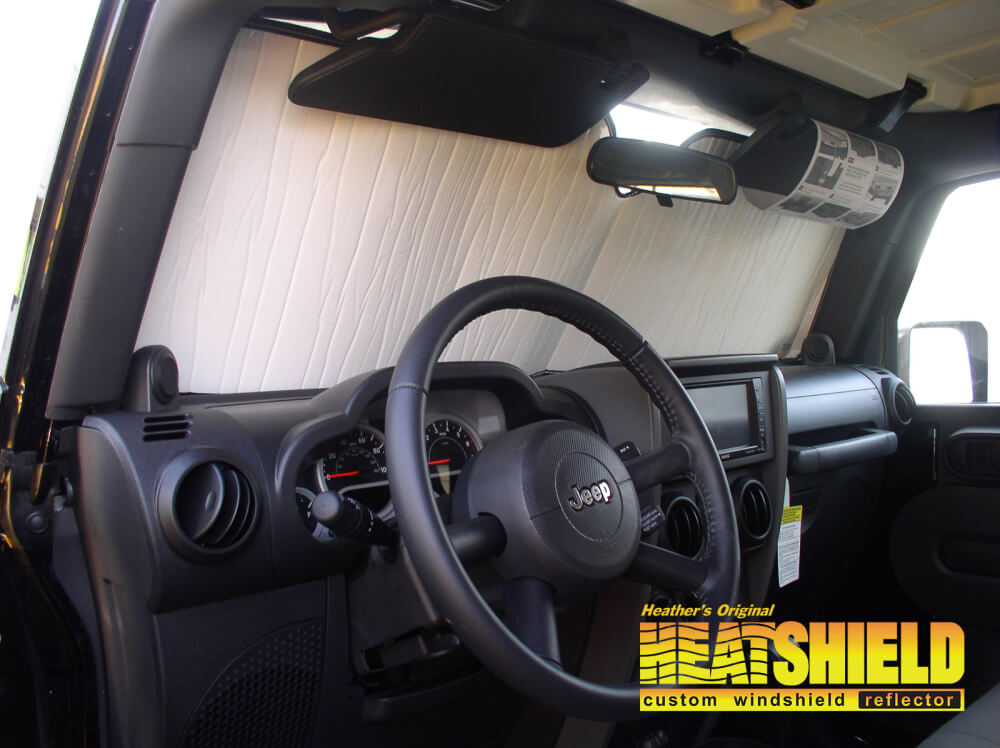 2018 Jeep Wrangler JK SUV Windshield Sun Shades, Car Window Shades and Car Window  Covers by HeatShield - The Original Windshield Sunshade