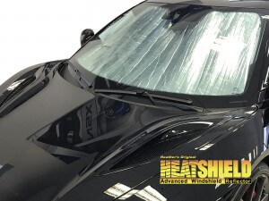 Heatshield Windshield Sun Shade for 2017-2024 Acura NSX (exterior view)