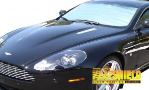 Heatshield Windshield Sun Shade for 2005-2016 Aston Martin DB9 (exterior view)