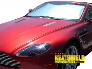 Heatshield Windshield Sun Shade for 2006-2017 Aston Martin Vantage (exterior view)