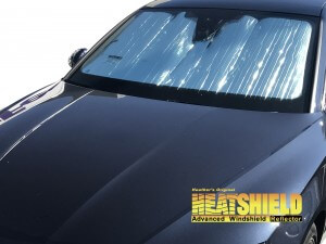 Heatshield Windshield Sun Shade for 2018-2025 Audi S5 Sportback (exterior view)