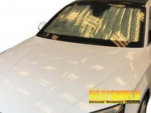 Heatshield Windshield Sun Shade for 2018-2024 Audi A5 (exterior view)