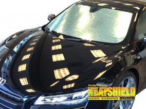 Heatshield Windshield Sun Shade for 2008-2015 Audi R8 (exterior view)