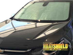 Heatshield Windshield Sun Shade for 2018-2024 Chevrolet Equinox (exterior view)