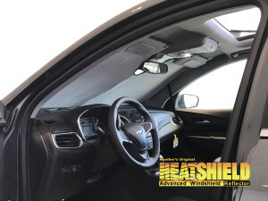 Heatshield Windshield Sun Shade for 2018 Chevrolet Equinox (interior view)