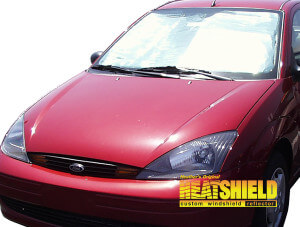 Heatshield Windshield Sun Shade for 2000-2007 Ford Focus (exterior view)