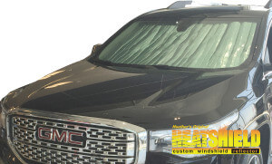 Heatshield Windshield Sun Shade for 2017-2023 GMC Acadia (exterior view)