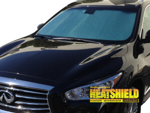 Heatshield Windshield Sun Shade for 2013 Infiniti JX35 (exterior view)