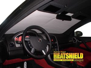 Heatshield Windshield Sun Shade for 2004 Pontiac GTO (interior view)