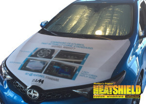 Heatshield Windshield Sun Shade for 2016 Scion iM (exterior view)