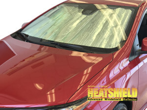 Heatshield Windshield Sun Shade for 2017, 2018 Toyota Corolla iM (exterior view)