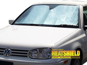 Heatshield Windshield Sun Shade for 1995-2002 Volkswagen Cabrio (exterior view)