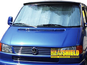 Heatshield Windshield Sun Shade for 1992-2003 Volkswagen Eurovan (exterior view)
