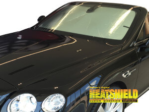 Heatshield Windshield Sun Shade for 2003-2018 Bentley Continental GT (exterior view)