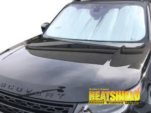 Heatshield Windshield Sun Shade for 2017-2025 Land Rover Discovery (exterior view)