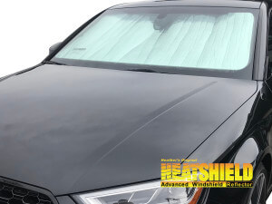 Heatshield Windshield Sun Shade for 2017, 2018, 2019, 2020 Audi RS3 (exterior view)