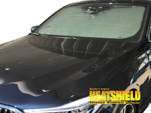 Heatshield Windshield Sun Shade for 2018, 2019 BMW 6-Series GT (exterior view)