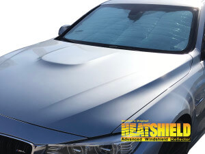 Heatshield Windshield Sun Shade for 2015, 2016, 2017, 2018, 2019, 2020 BMW M4 (exterior view)
