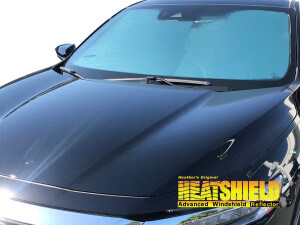 Heatshield Windshield Sun Shade for 2018, 2019, 2020, 2021, 2022 Honda Insight (exterior view)