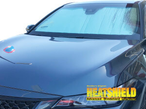Heatshield Windshield Sun Shade for 2019, 2020, 2021, 2022 Toyota Avalon (exterior view)