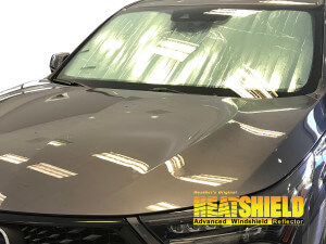 Heatshield Windshield Sun Shade for 2019-2026 Acura RDX (exterior view)