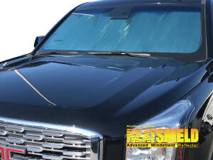 Heatshield Windshield Sun Shade for 2015, 2016, 2017, 2018, 2019, 2020 GMC Yukon (exterior view)