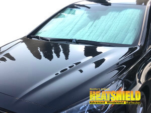 Heatshield Windshield Sun Shade for 2015, 2016, 2017, 2018, 2019 Hyundai Sonata (exterior view)