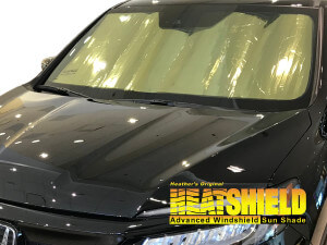 Heatshield Windshield Sun Shade for 2019-2025 Honda Passport (exterior view)