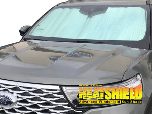 Heatshield Windshield Sun Shade for 2020, 2021, 2022, 2023, 2024 Ford Explorer (exterior view)