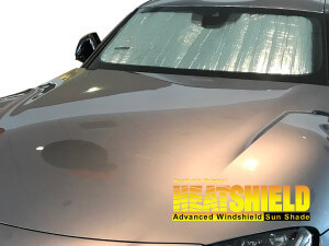 Heatshield Windshield Sun Shade for 2020-2026 Toyota Supra (exterior view)